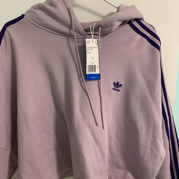 purple adidas sweater